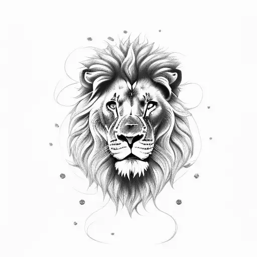 rose ,lion ,peace  tattoo design idea