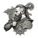 ragnar lothbrok tattoo design idea