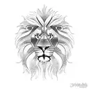 hercules  lion tattoo design idea