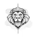 hercules  lion tattoo design idea