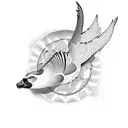 geese tattoo design idea