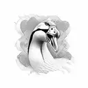 geese tattoo design idea