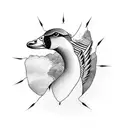 geese tattoo design idea