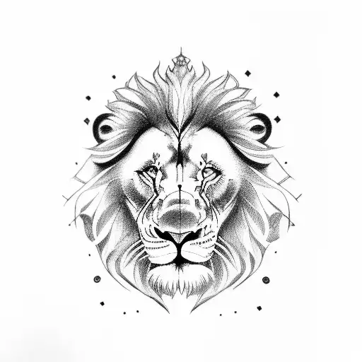Genre 2 lionceaux qui jouent, 1 plus grand avec un petit noeu et leur date sous chacun tattoo design idea