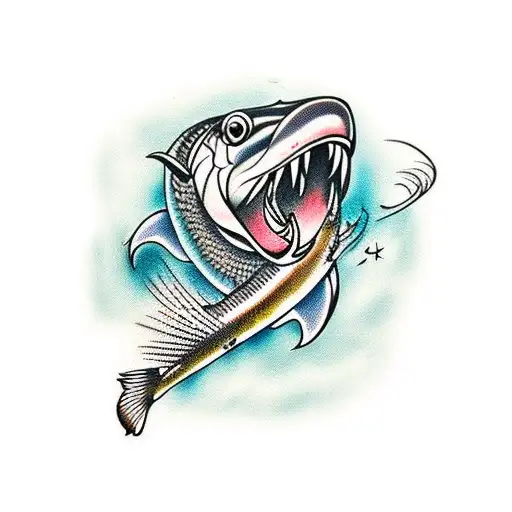 tarpon tattoo design idea