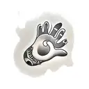several animal paws (including chicken, pig, cow, dog,cat) along with human hands tattoo design idea