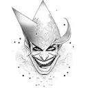 card joker tattoo design idea