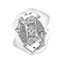 card joker tattoo design idea