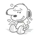 snoopy with the Las Vegas Sign tattoo design idea