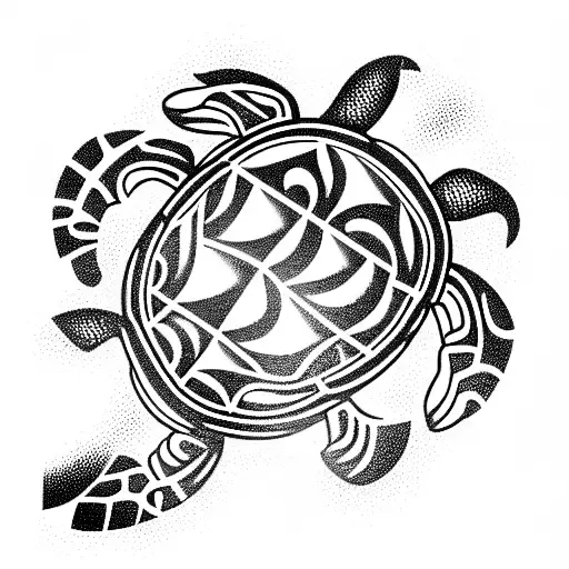 Turtle tattoo design idea