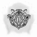 Turtle tattoo design idea
