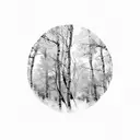 Aspen trees with leaves for a half sleeve tattoo design idea