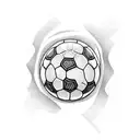 soccer tattoo design idea