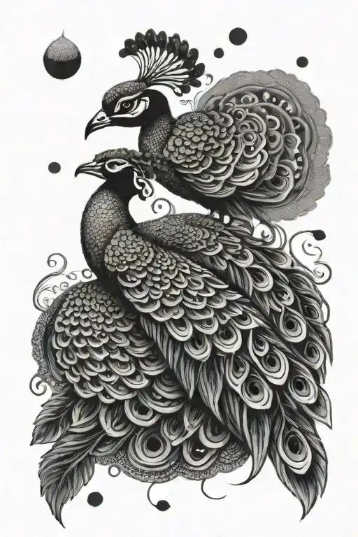murugan vel peacocks features tattoo design idea