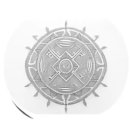 Traditional Tongan tapa cloth design tattoo design idea