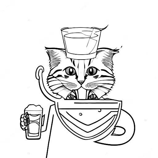 Minimalist "Detailed Outlined Drawing With No Color..." Tattoo Idea