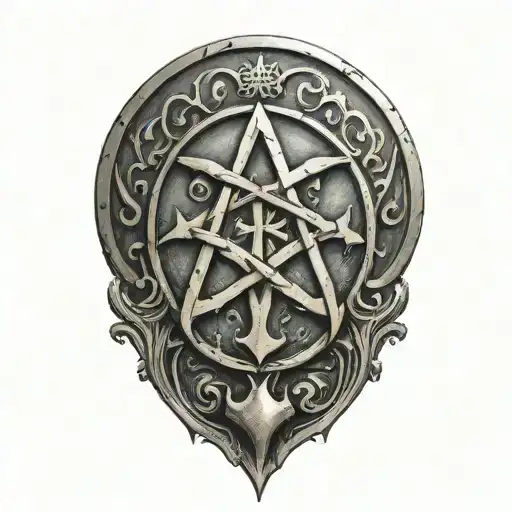 chi  ro symbol tattoo design idea