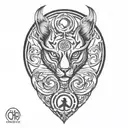 chi symbol tattoo design idea