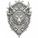 chi symbol tattoo design idea