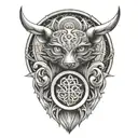 chi symbol tattoo design idea