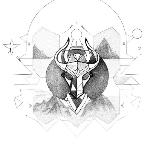 Sagittarius combined with Gemini  tattoo design idea