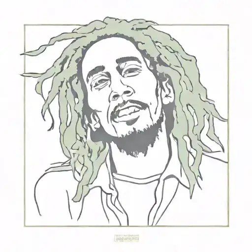 bob marley album tattoo design idea