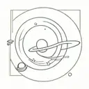 Saturn and Adele  tattoo design idea