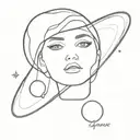 Saturn and Adele  tattoo design idea