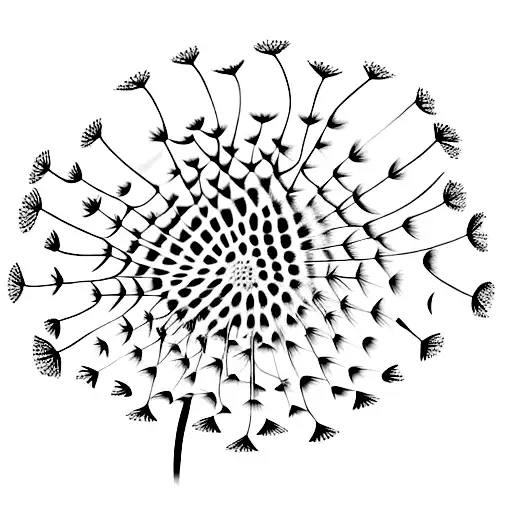 Dandelion tattoo design idea