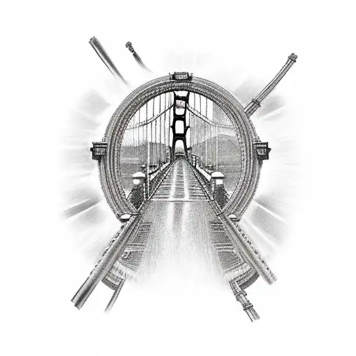 the Golden Gate Bridge tattoo design idea