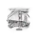the Golden Gate Bridge tattoo design idea