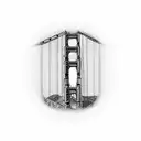 the Golden Gate Bridge tattoo design idea
