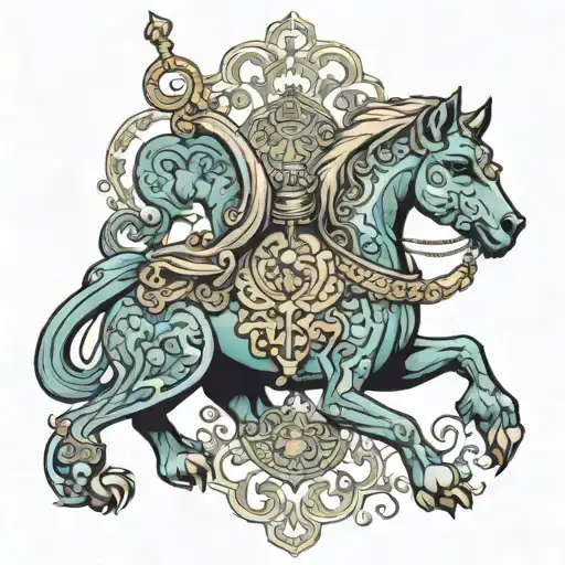 persian empire tattoo design idea