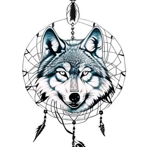 native american wolf girl tattoos