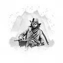Red dead redemption 2 tattoo design idea