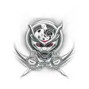 kawasaki vulcan s cafe  tattoo design idea