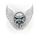 kawasaki vulcan s cafe  tattoo design idea