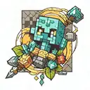 minecraft tattoo design idea