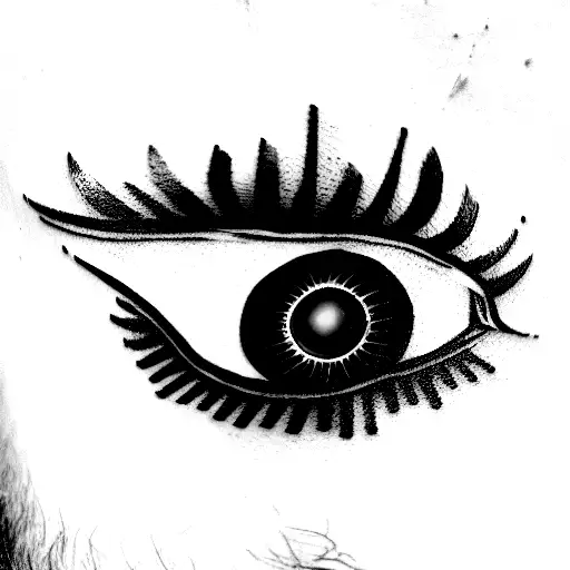 Title: "Eyes of the Deceiver"  Description: A line-drawn tattoo featuring Sauron's iconic flaming eye and the One Ring,  tattoo design idea