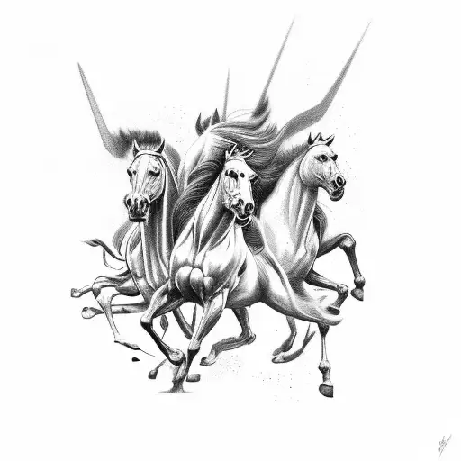 four horsemen tattoo design idea