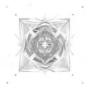 optical illusion  tattoo design idea