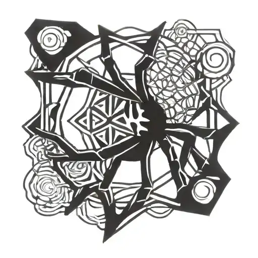 spider from hunter x hunter tattoo design idea