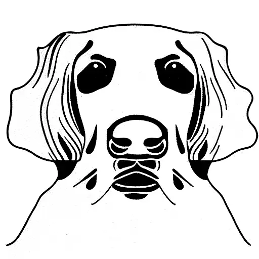 cocker spaniel red nose tattoo design idea