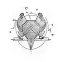 chicken tattoo design idea
