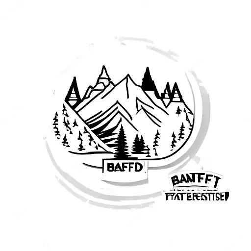 Banff postage stamp tattoo design idea