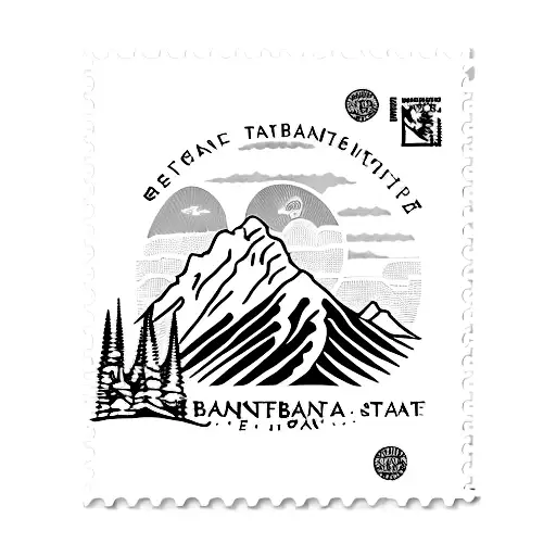 Banff postage stamp tattoo design idea