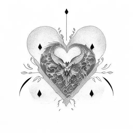 love loss grief tattoo design idea
