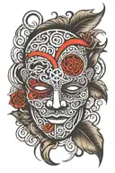 narcotics anonymous mask   tattoo design idea