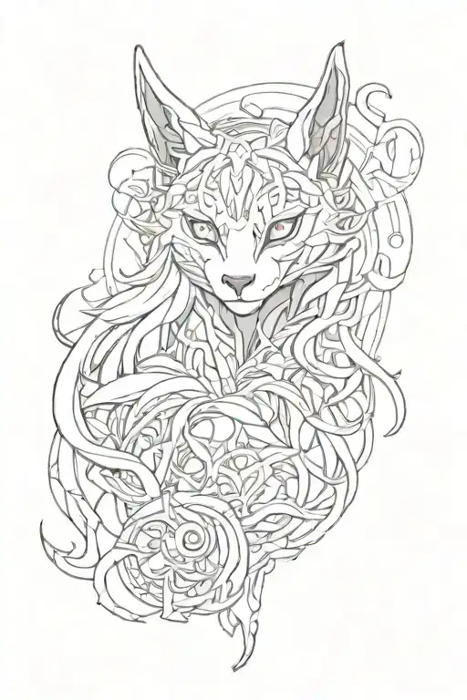 kindred league of legends tattoo design idea