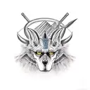 Anubis vs zeus tattoo design idea